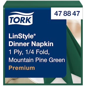 Servett TORK LinStyle Middag grön 50/fp