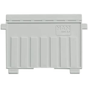 Stützplatte HAN DIN A7 quer, lichtgrau, Kunststoff