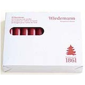 Christbaumkerzen, 20 Stück, bordeaux