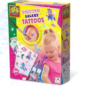 Bastelset SES Creative Einhorn-Tattoos Galaxy, ab 5 Jahren