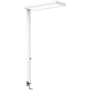 Tischleuchte MAUL Jura, LED, Klemmfuß, weiß