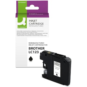 Tintenpatrone Q-CONNECT ersetzt Brother LC123 BK, schwarz