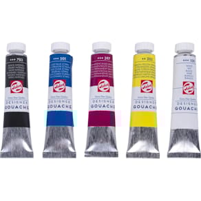 Plakkaatverf Talens Extra Fijn, 20 ml tube, doos á 5 stuks