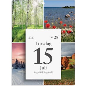 Burde Väggplån med dagblock Årstiderna 2027