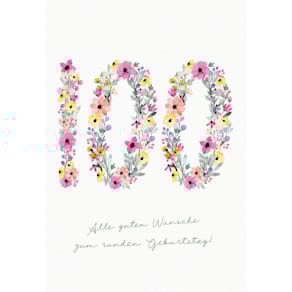 Geburtstagskarte SKORPION Zahl 100