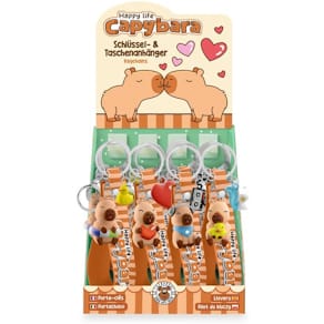 Schlüsselanhänger TRENDHAUS Capybara, sortiert