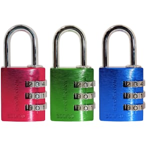 Hængelåskombination 3-pak 30 mm