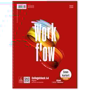 Collegeblock URSUS STYLE, A4, 80 Blatt, kariert