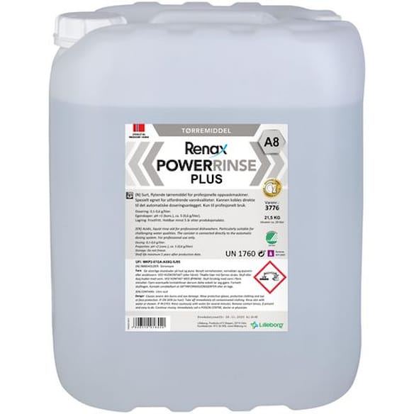Tørremiddel RENAX PowerRinse A8 21,5kg