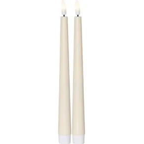 Antikljus STAR T LED Candy 26cm gul 2/fp