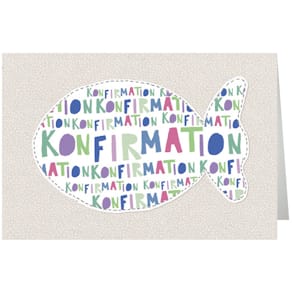 Konfirmationskarte, 5er-Set mit Umschlägen, 17 x 11,5 cm