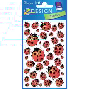 Schmucketiketten Avery Zweckform Creative, Marienkäfer