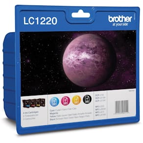 Inktcartridge Brother LC-1220VALBP, 300 pagina's, 4 kleuren