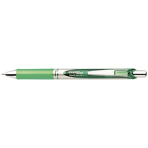 Rollerpen Pentel EnerGel 0,7 mm grøn, hurtigttørrende, 12 stk