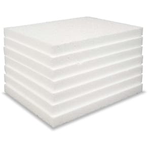 Skumplader PS hvid 20 mm, 1200 x 600 mm, 30 stk