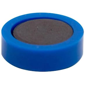Magneten Q-CONNECT, 20 mm, blauw, pak van 10 stuks