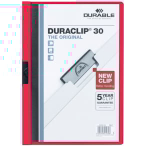 Klemmmappe Durable DURACLIP Original 30, A4, rot