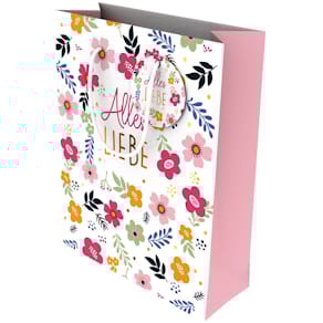 Geschenktasche EigenArt Alles Liebe, bunt, 180 x 80 x 230 mm