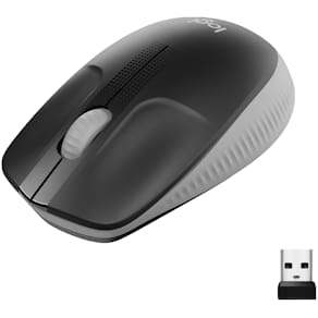 M190 Full-size wireless mouse, Mid Grey