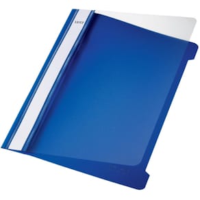 Snelhechtmap Leitz, blauw, ft A5, doos van 25 stuks