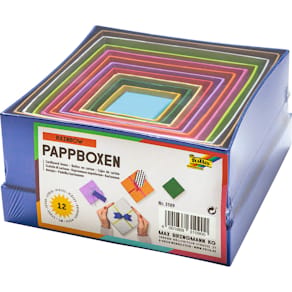Geschenkschachtel Folia bunt blanko