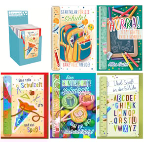 Schulanfangskarte KOMMA³, mit Lineal, sortiert