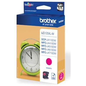 Blekk BROTHER LC125XLM rød