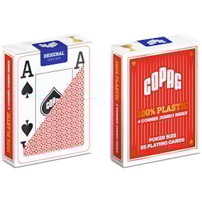Spielkarten COPAG Poker Jumbo Face, rot