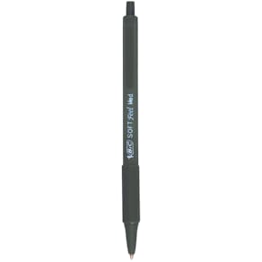 Kugelschreiber BIC Soft Feel Clic Grip, schwarz