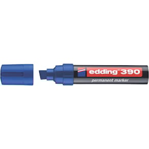 Permanentmarker edding 390, 4–12 mm, blau
