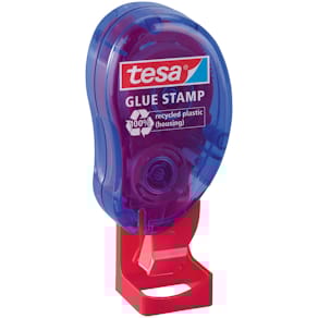 Klebestempel tesa ecoLogo, blau/rot