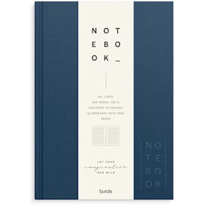 Notesbog Mayland Deluxe A5 blå, 100 g/m²