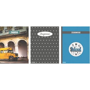 Zeugnismappe Stylex, DIN A4, 20 Hüllen, sortiert