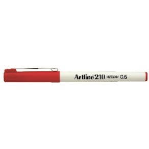 Fineliner Artline 210 M 0.6 rød