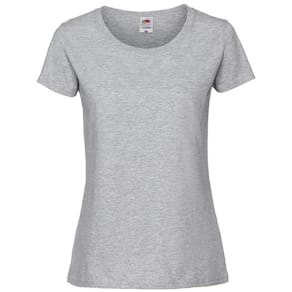 T-shirt FRUIT 195T dam gråmel L