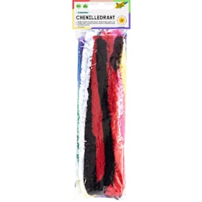 Chenilledraht Folia, 20 mm, 50 cm, 10 Farben sortiert