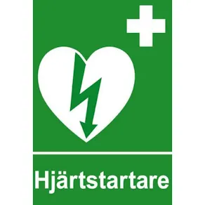 Dekal Hjärtstartare 9x7cm
