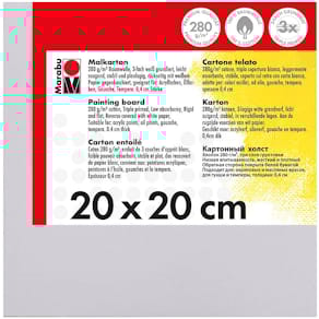 Malkarton Marabu, 20 x 20 x 0,4 cm