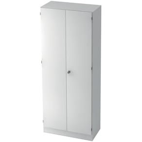 Flügeltürenschrank HAMMERBACHER Solid, weiß, 5 OH