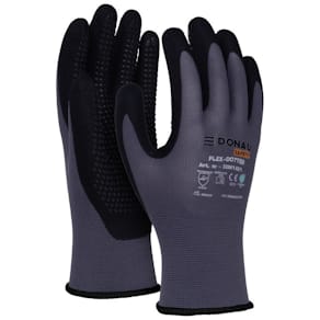 Arbeitshandschuh DONAU Professional, grau/schwarz, XL (10)