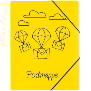 Sammelmappe PAGNA, mit Gummizug, A4, PP, gelb