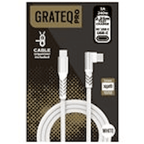 GRATEQ PRO USB-C - USB-C 240W CABLE 2.25 WHITE