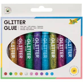 Glitzerkleber-Set Folia Glitter Glue, metallic, sortiert