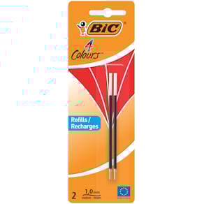 Kugelschreibermine BIC 4 Colours, 2 St., rot