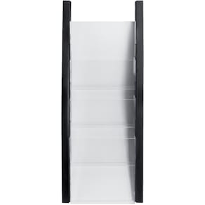 Wand-Prospekthalter helit the arc, A5 hoch, schwarz