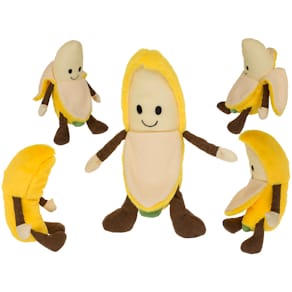 Plüschfigur Out of the Blue, Banane, schälbar, 23 cm, gelb