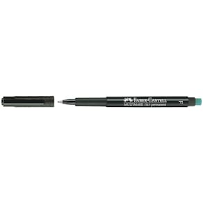 Märkpenna Faber Castell Svart, fine, 10st