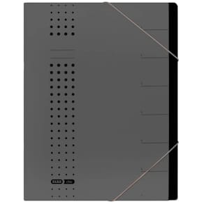 Ordnungsmappe Elba Chic A4, 7 Fächer, anthrazit