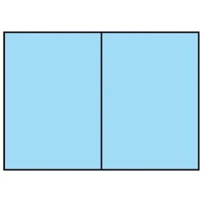Briefkarte Rössler Paperado, A6 HD PL, aqua
