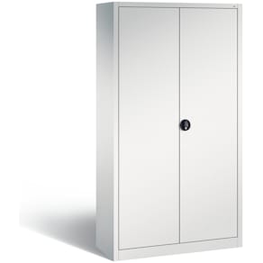 Flügeltürenschrank CP, 4 Fachböden, lichtgrau
